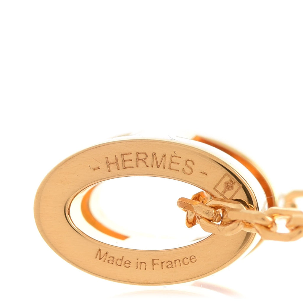 18K Hermes Mini Pop White Necklace