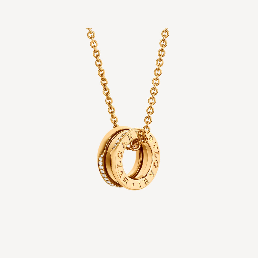 18K B.zero1 Demi-Pave Diamonds Necklace