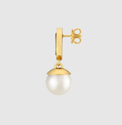 18K Gucci Double Blondie Pendant Earrings