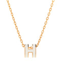 18K Hermes Mini Pop White Necklace