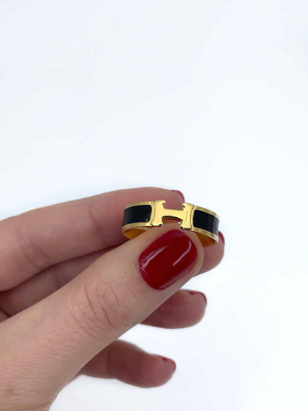 18K Hermes Vintage Clic Ring