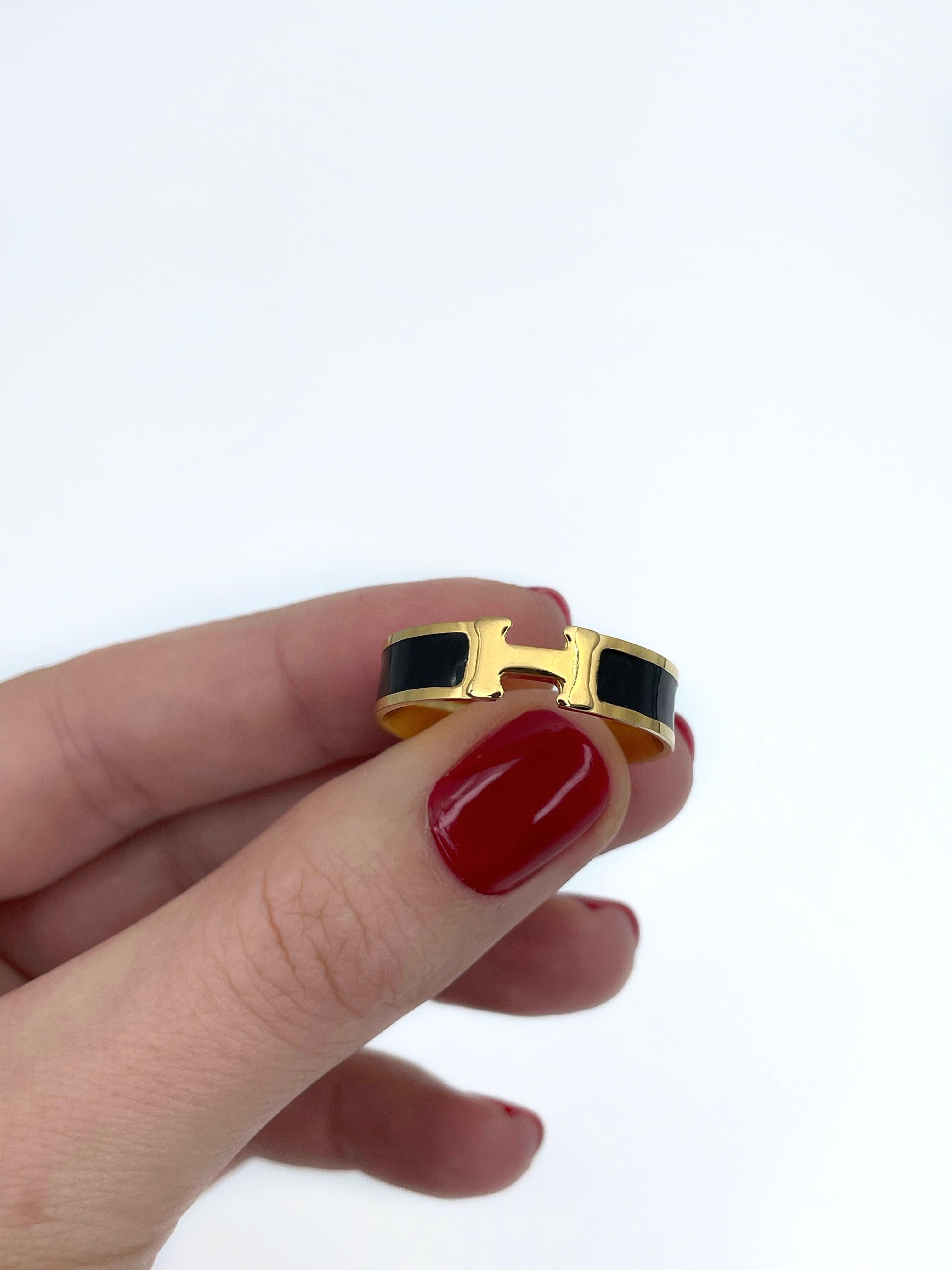 18K Hermes Vintage Clic Ring