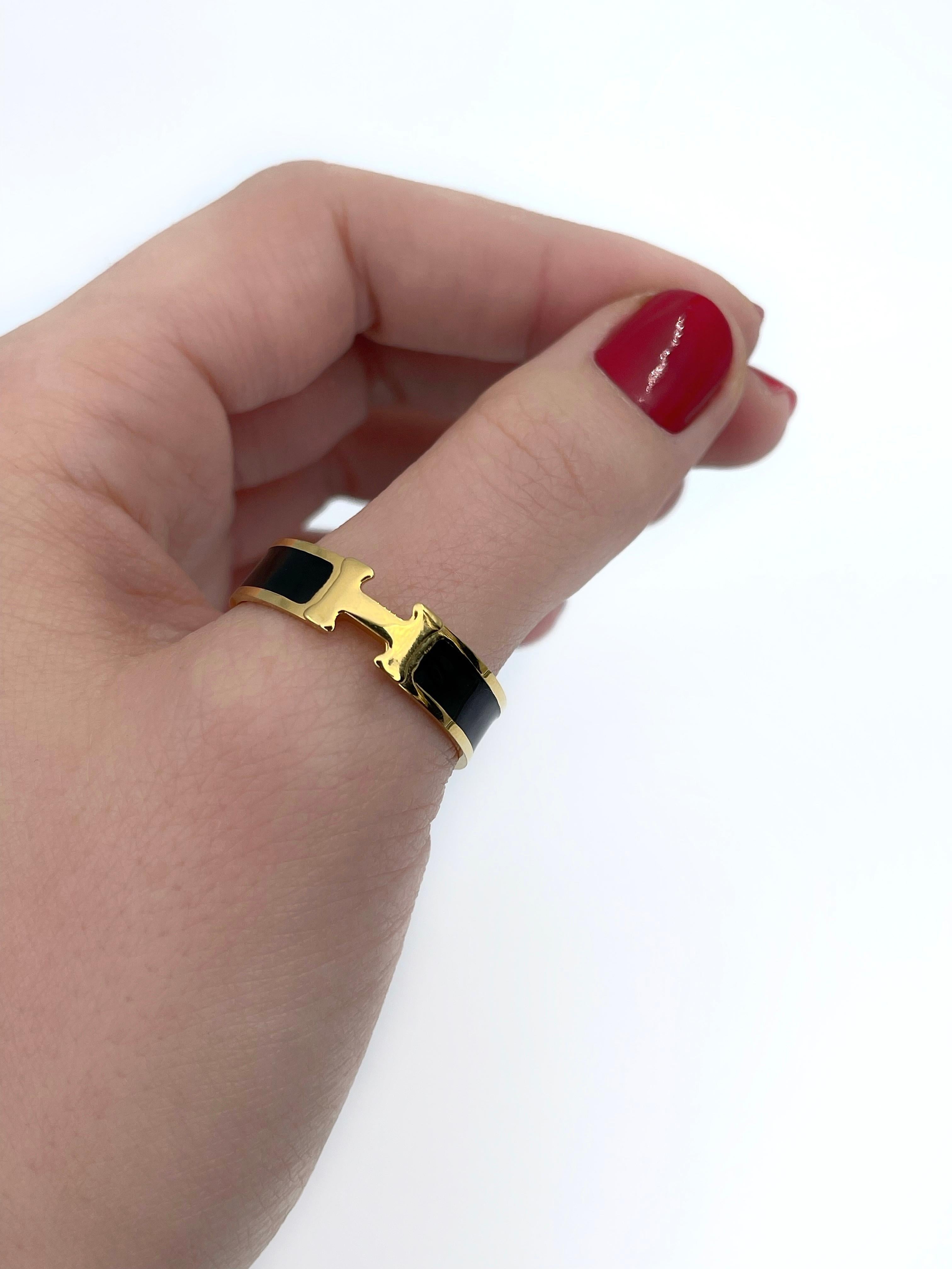18K Hermes Vintage Clic Ring