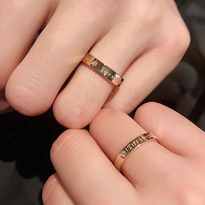 18K Tiffany Rose Gold Wedding Ring