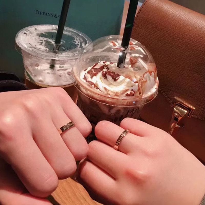 18K Tiffany Rose Gold Wedding Ring