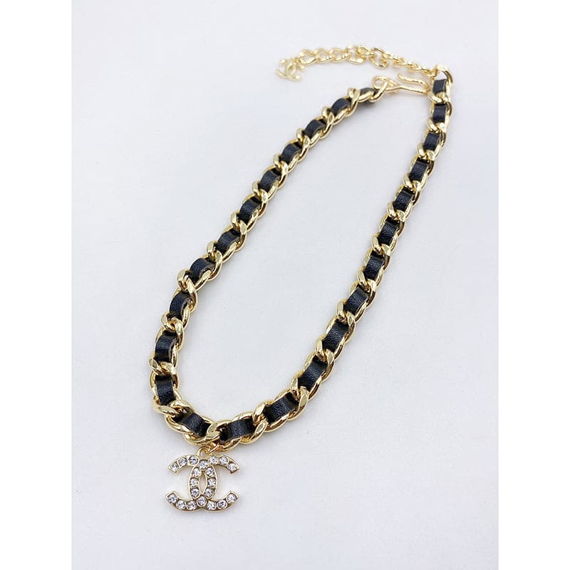 18K Chanel 1995 Rhinestone Necklace