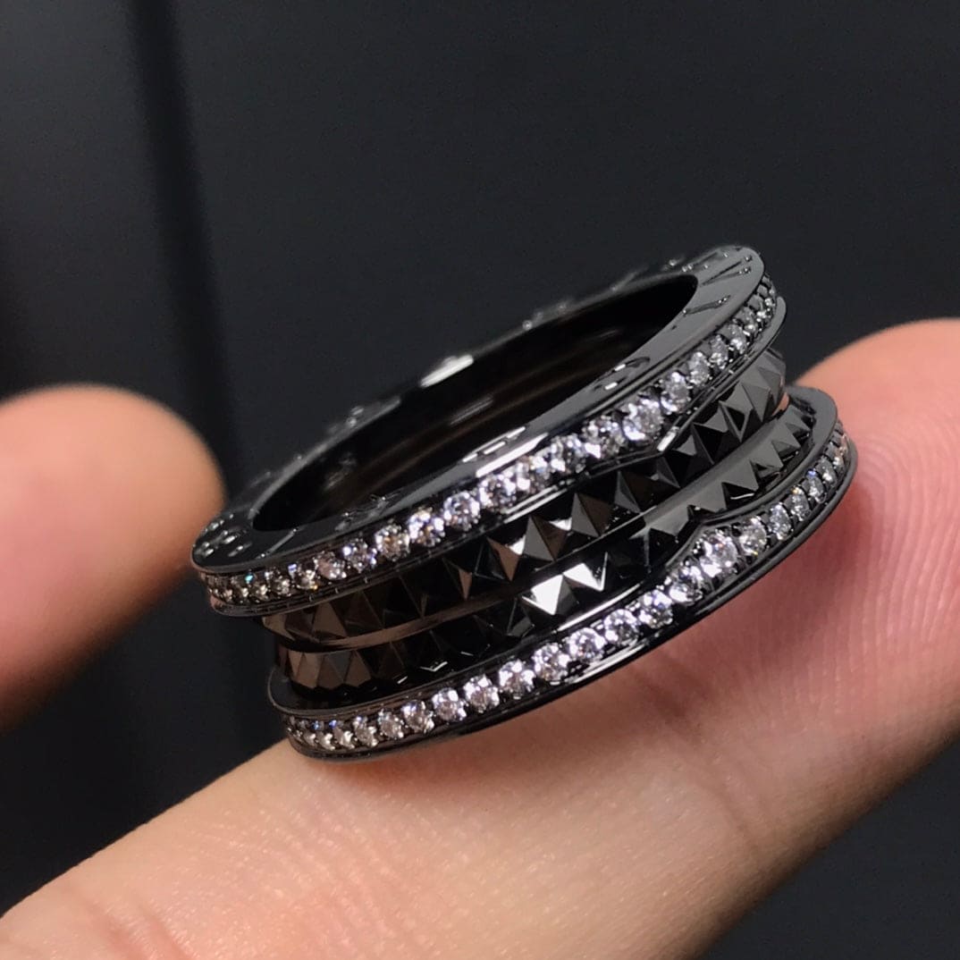 18K B.zero1 Black Ceramic Ring