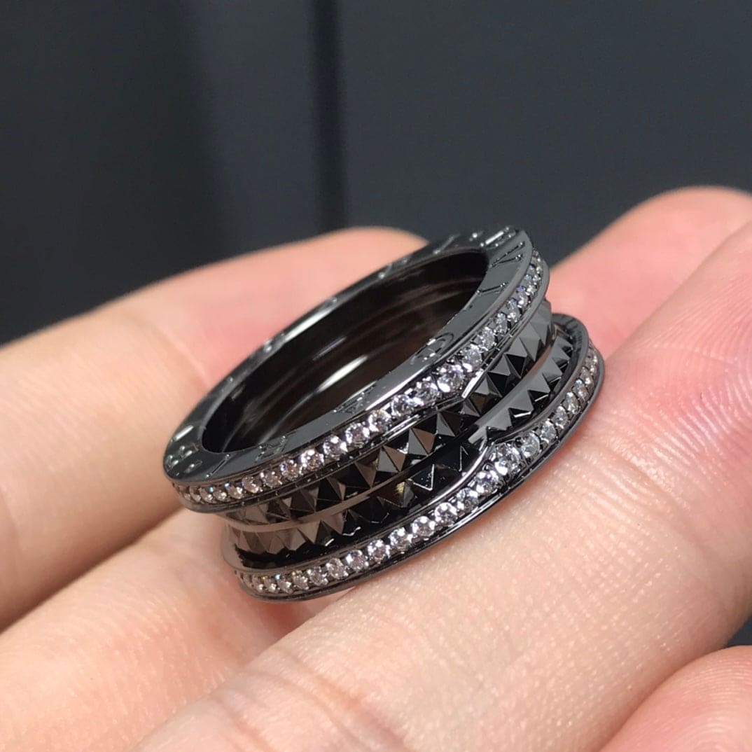 18K B.zero1 Black Ceramic Ring