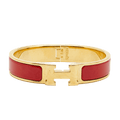 18K Hermes Clic Red Bracelet