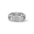 18K Chanel White Gold Coco Crush Diamonds Ring