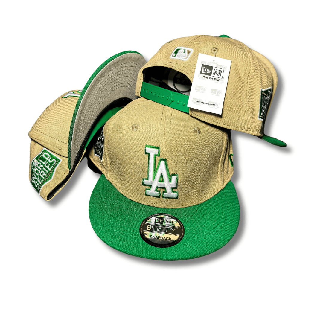 New Era Dodgers Beige 2 Tone South Bend Lucky Vegas 59FIFTY - Snapback Cap