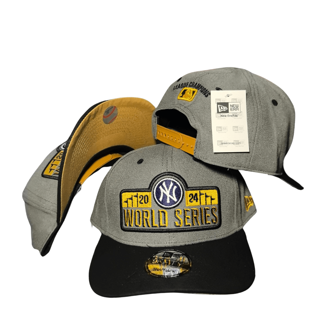 New York Yankees 2024 World Series Gray and Black Edition – Snapback Cap