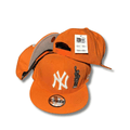 New York Yankees Orange with Statue of Liberty Design and White Embroidered Logo - Snapback Cap