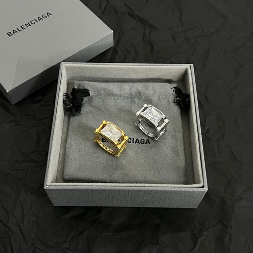18K Balenciaga Crystal Ring
