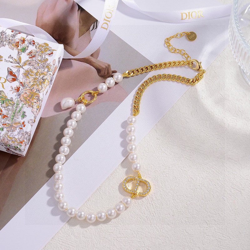 18K Dior Petit Pearl Necklace