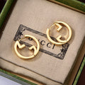 18K Gucci Double Hollow Earrings
