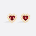 18K Dior Petit Baroque Stud Earrings