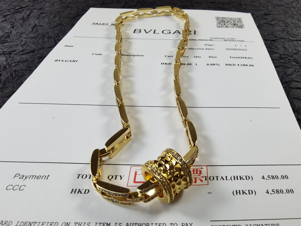 18K B.zero1 Diamonds Chain Link Necklace