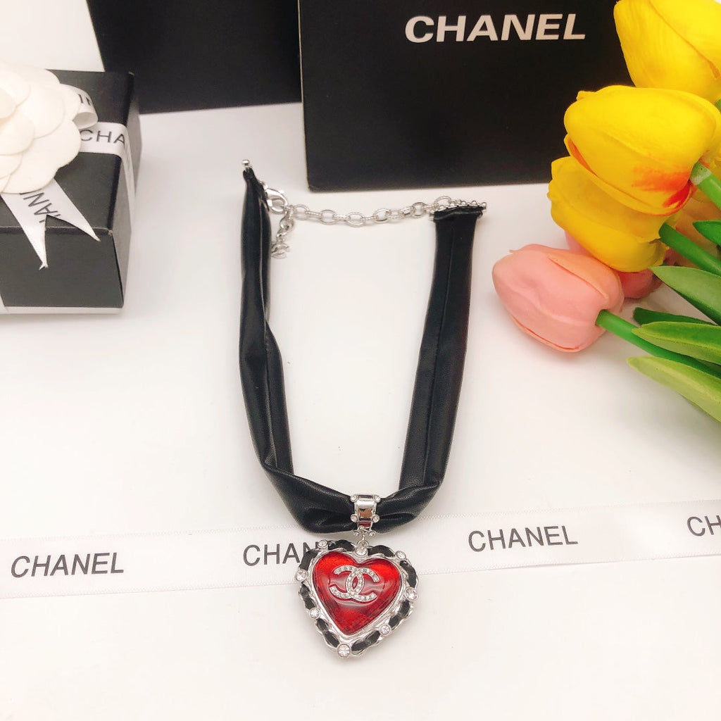 18K Chanel 2021 Leather Choker Necklace