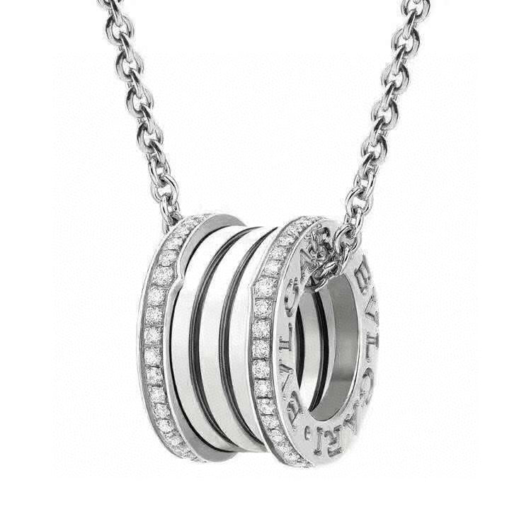 18K B.zero1 Pave Diamonds Necklace