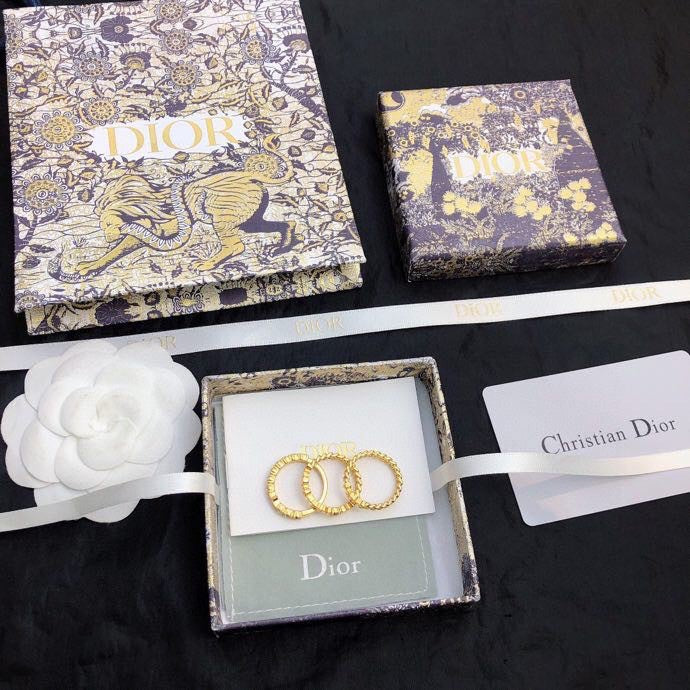 18K Dior Star Set Of Three Ring