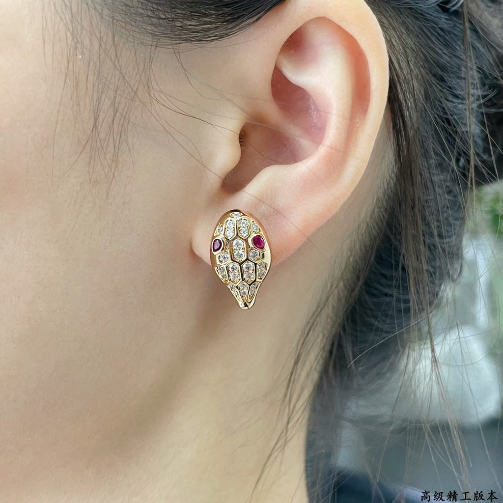 18K BVLGARI Serpenti Earrings