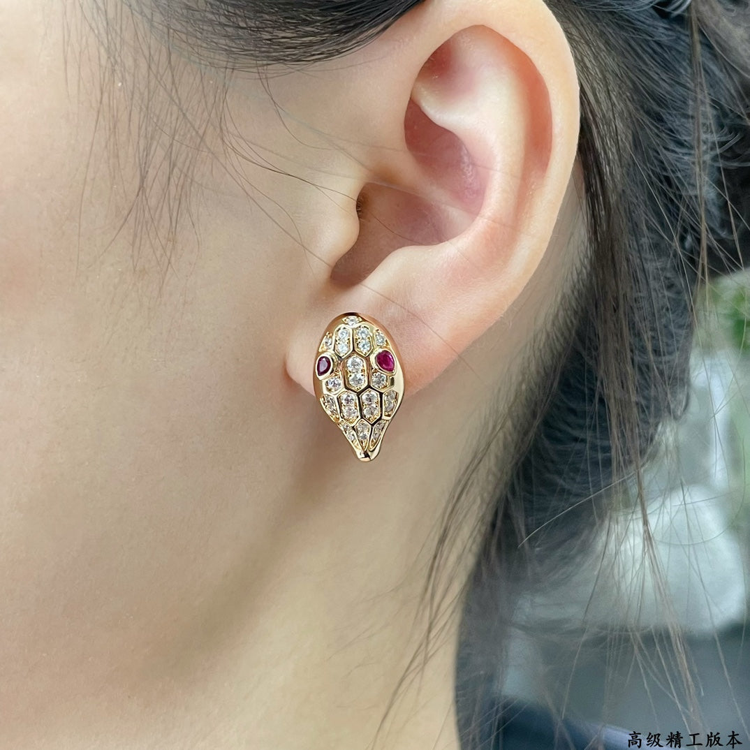 18K BVLGARI Serpenti Earrings