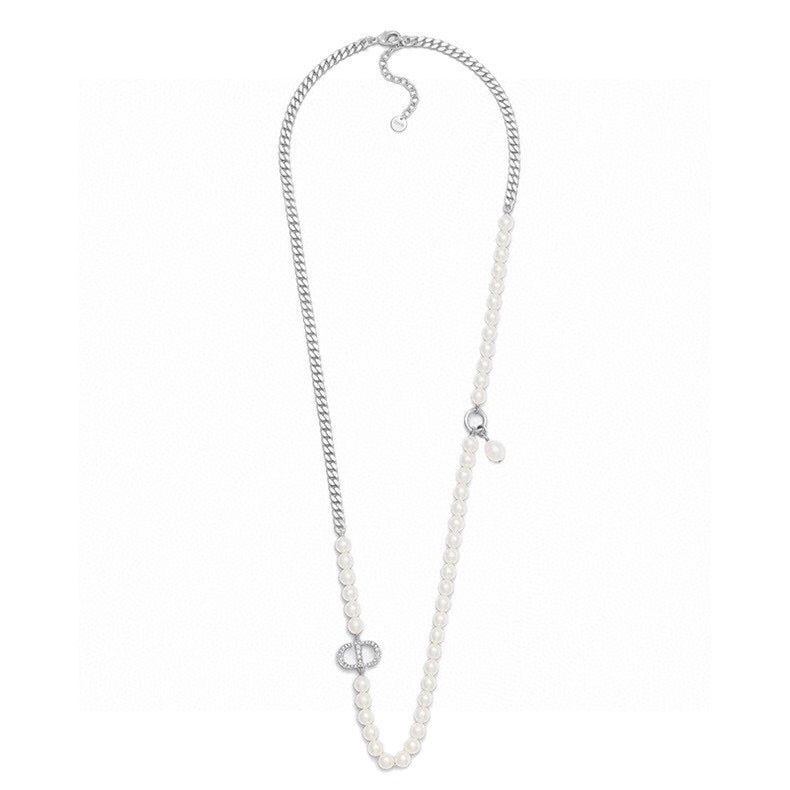 18K Celine Dior Gourmette Pearls Necklace