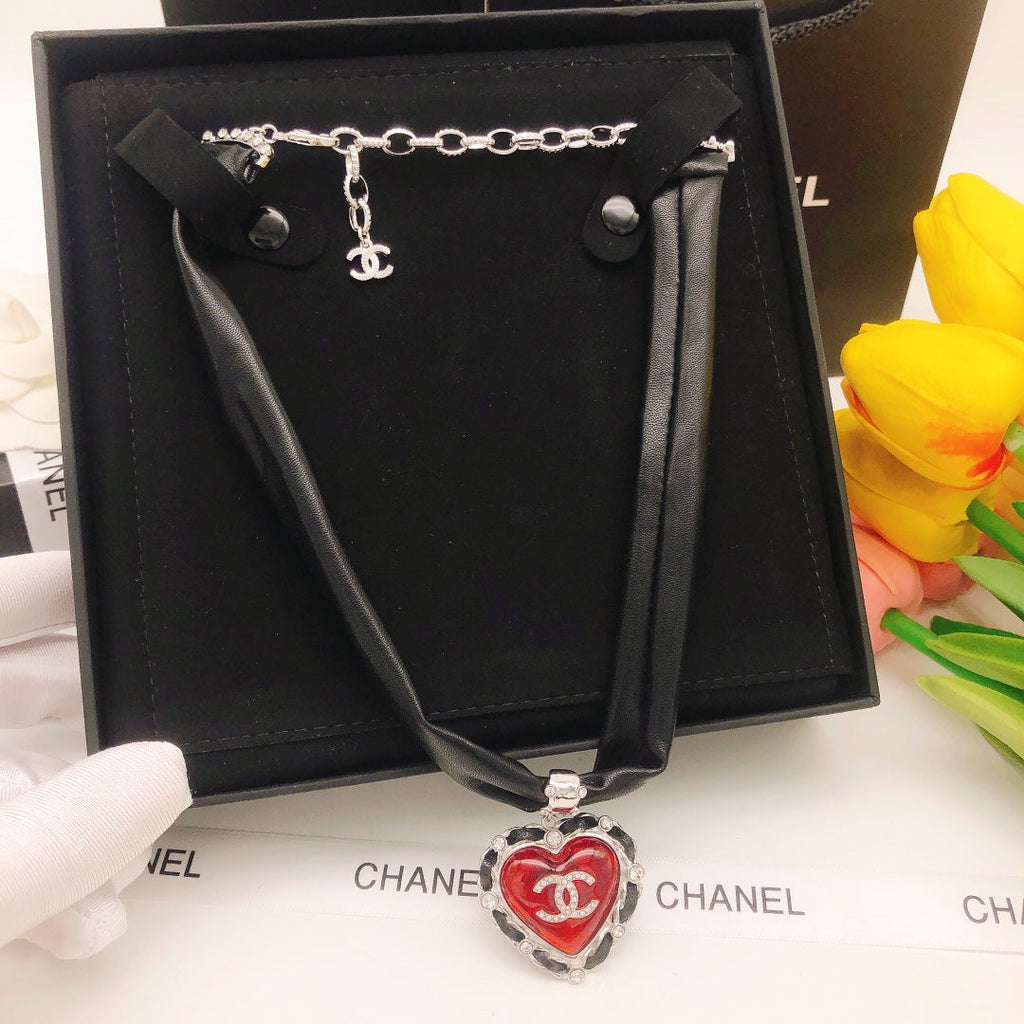 18K Chanel 2021 Leather Choker Necklace