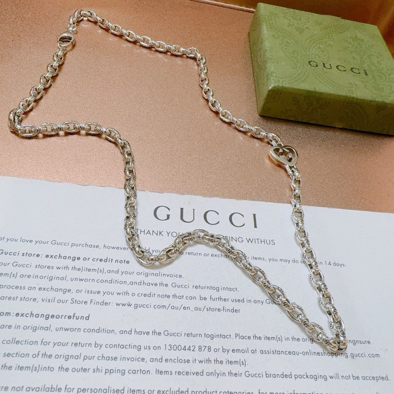 18K Gucci Double Classic Chain Necklace