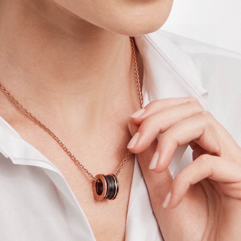 18K B.zero1 Black Ceramic Necklace