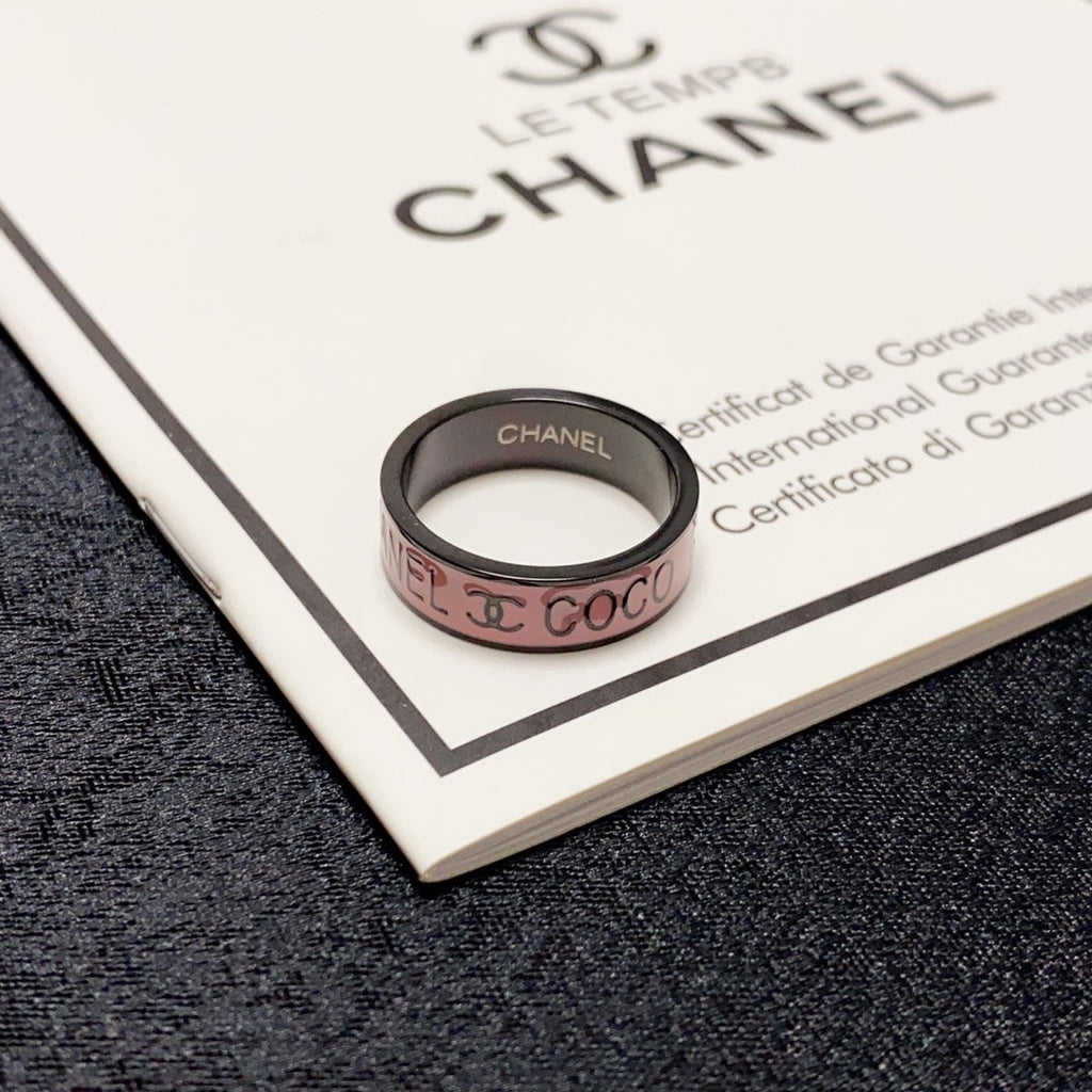 18K Chanel Coco Pink Ring