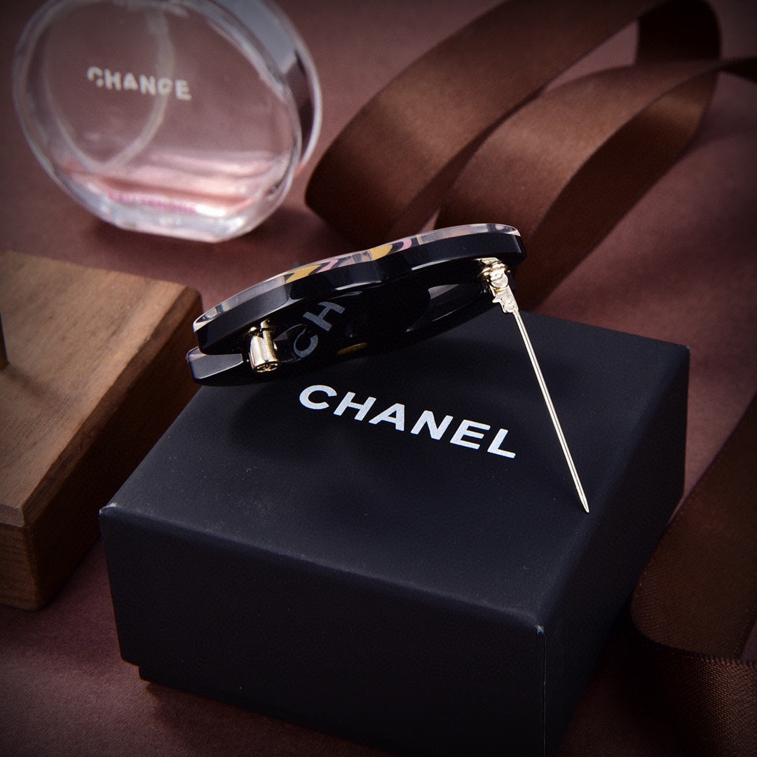 18K Chanel Pink Brooch