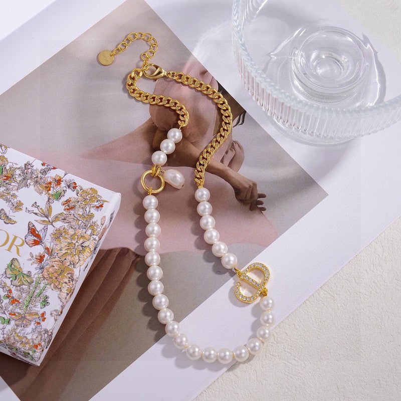 18K Dior Petit Pearl Necklace