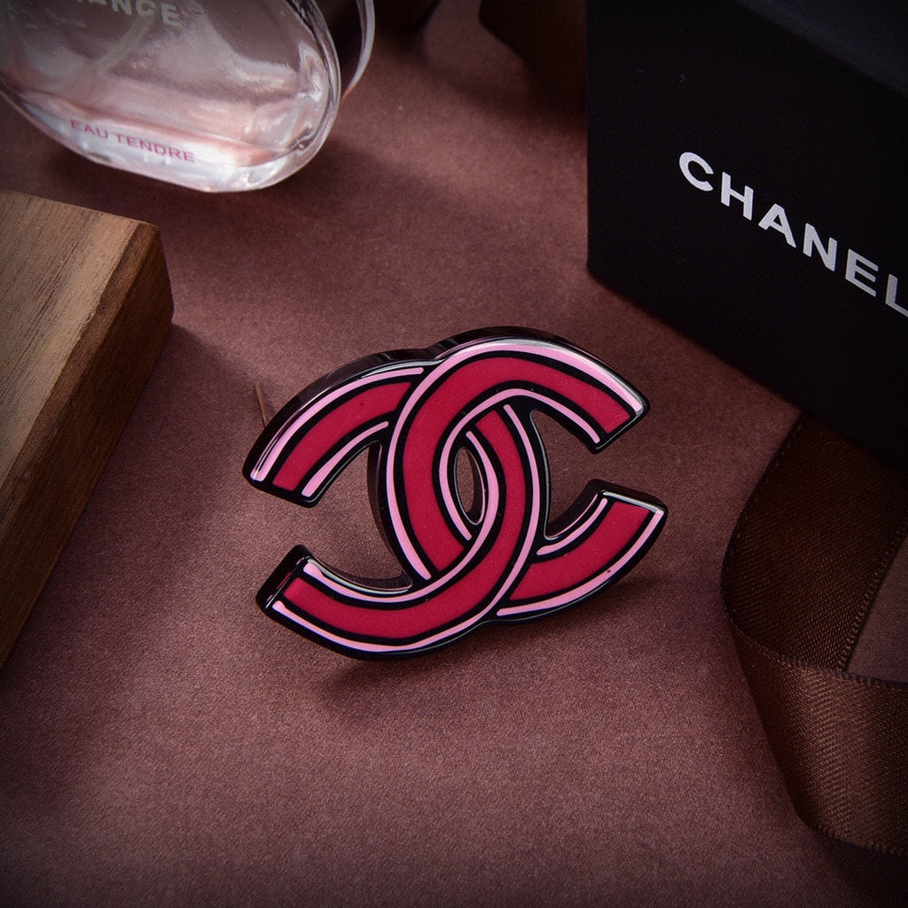 18K Chanel Pink Brooch