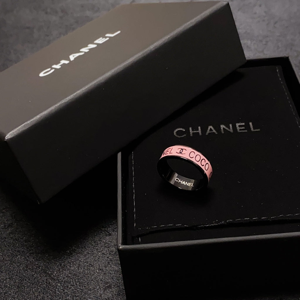 18K Chanel Coco Pink Ring
