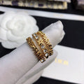 18K Dior Star Set Of Three Ring