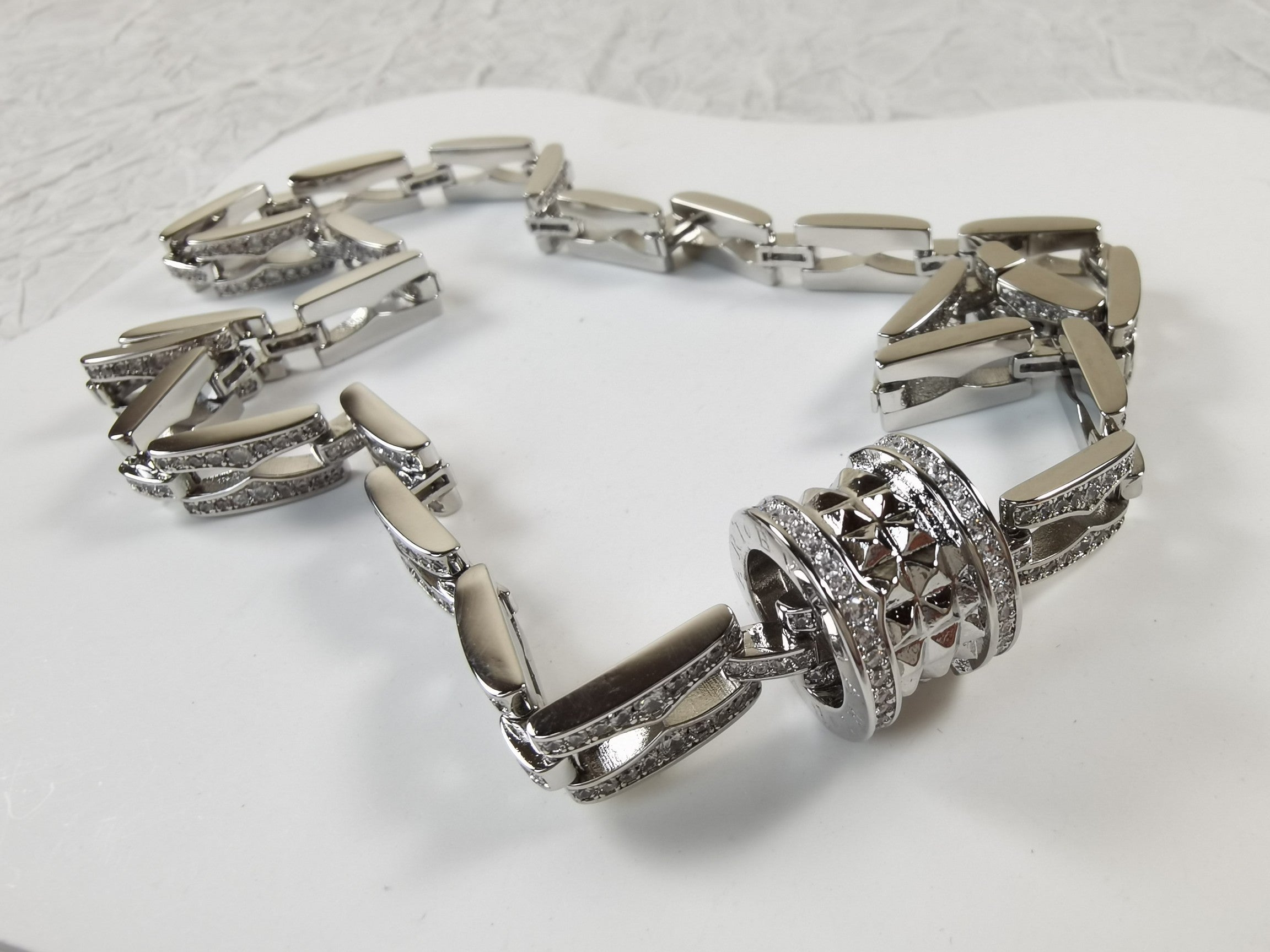 18K B.zero1 Diamonds Chain Link Necklace