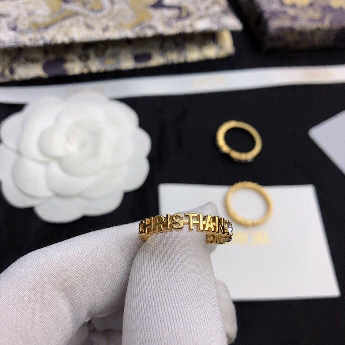 18K Dior Star Set Of Three Ring
