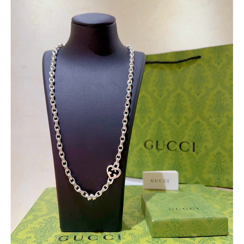 18K Gucci Double Classic Chain Necklace