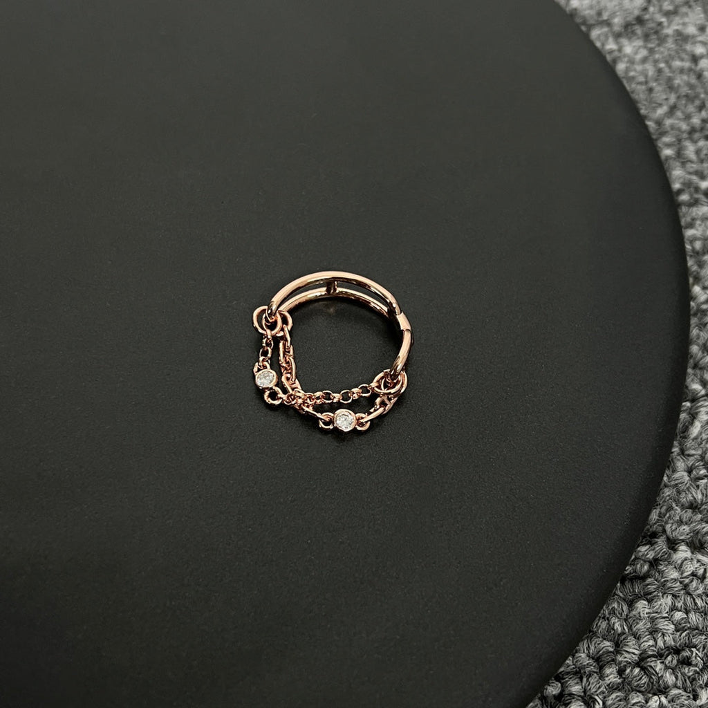 18K Hermes Chaine D'Ancre Chaos Ring