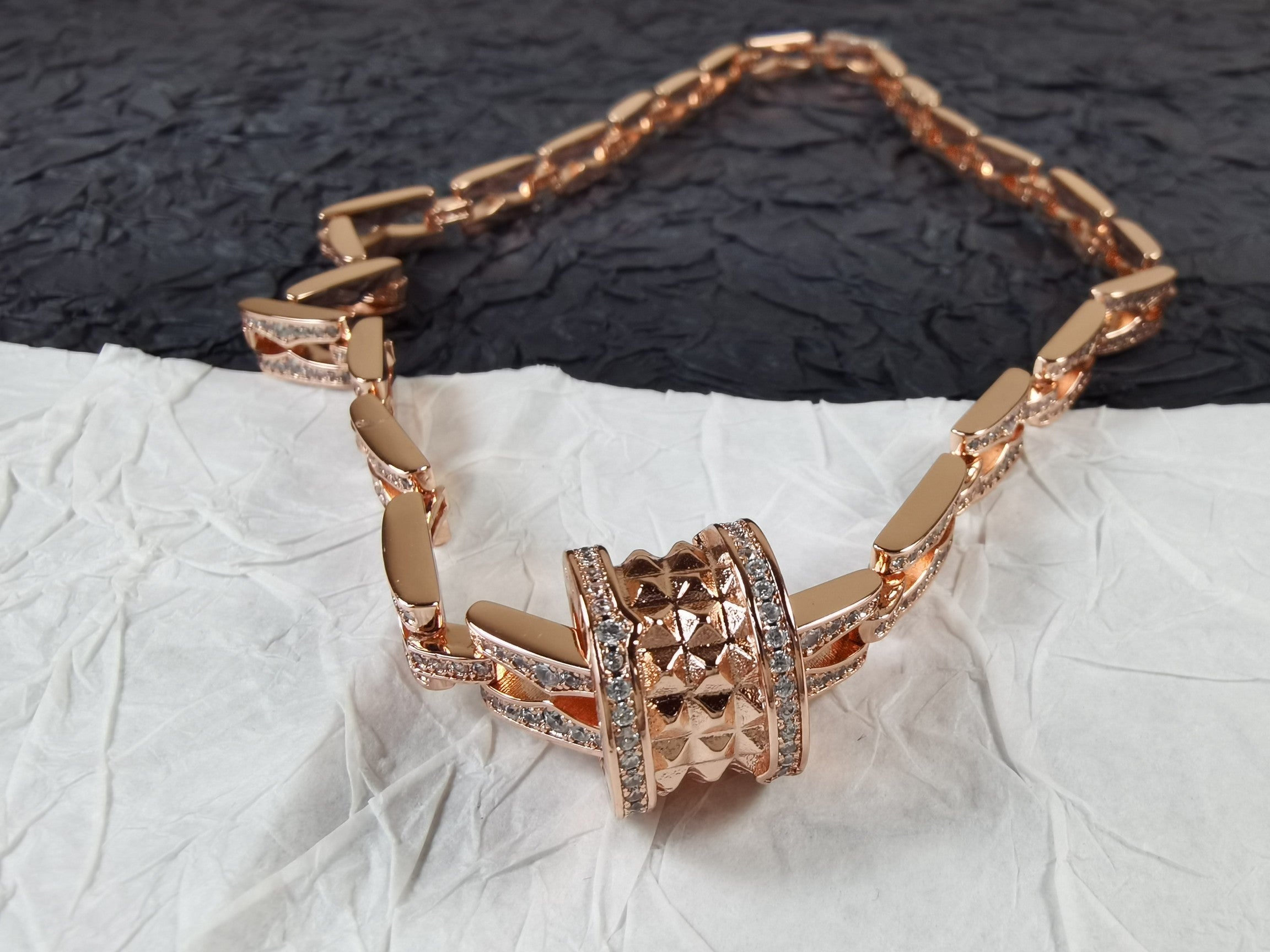 18K B.zero1 Diamonds Chain Link Necklace