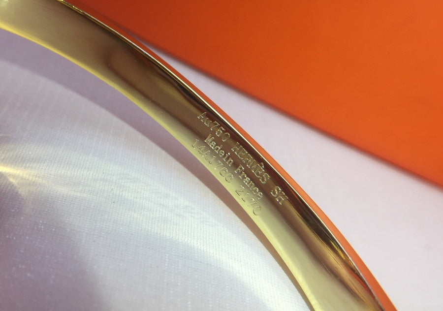 18K Hermes Collier De Chien Diamond Bracelet
