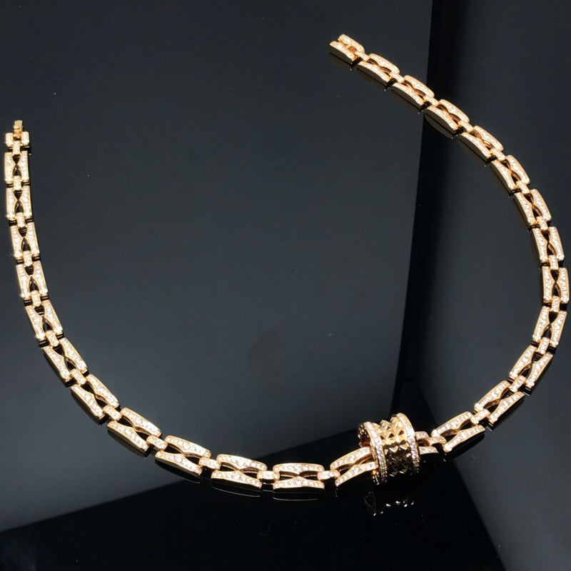 18K B.zero1 Diamonds Chain Link Necklace